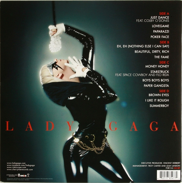 Lady Gaga — The Fame back cover